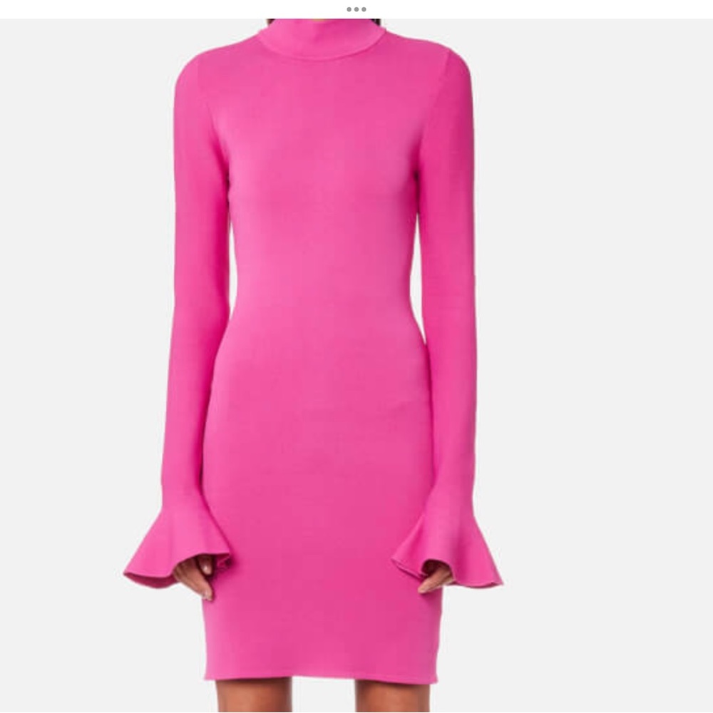 Michael Kors Pink ( Barbie) Bell Sleeve Dress, Small, Excellent
